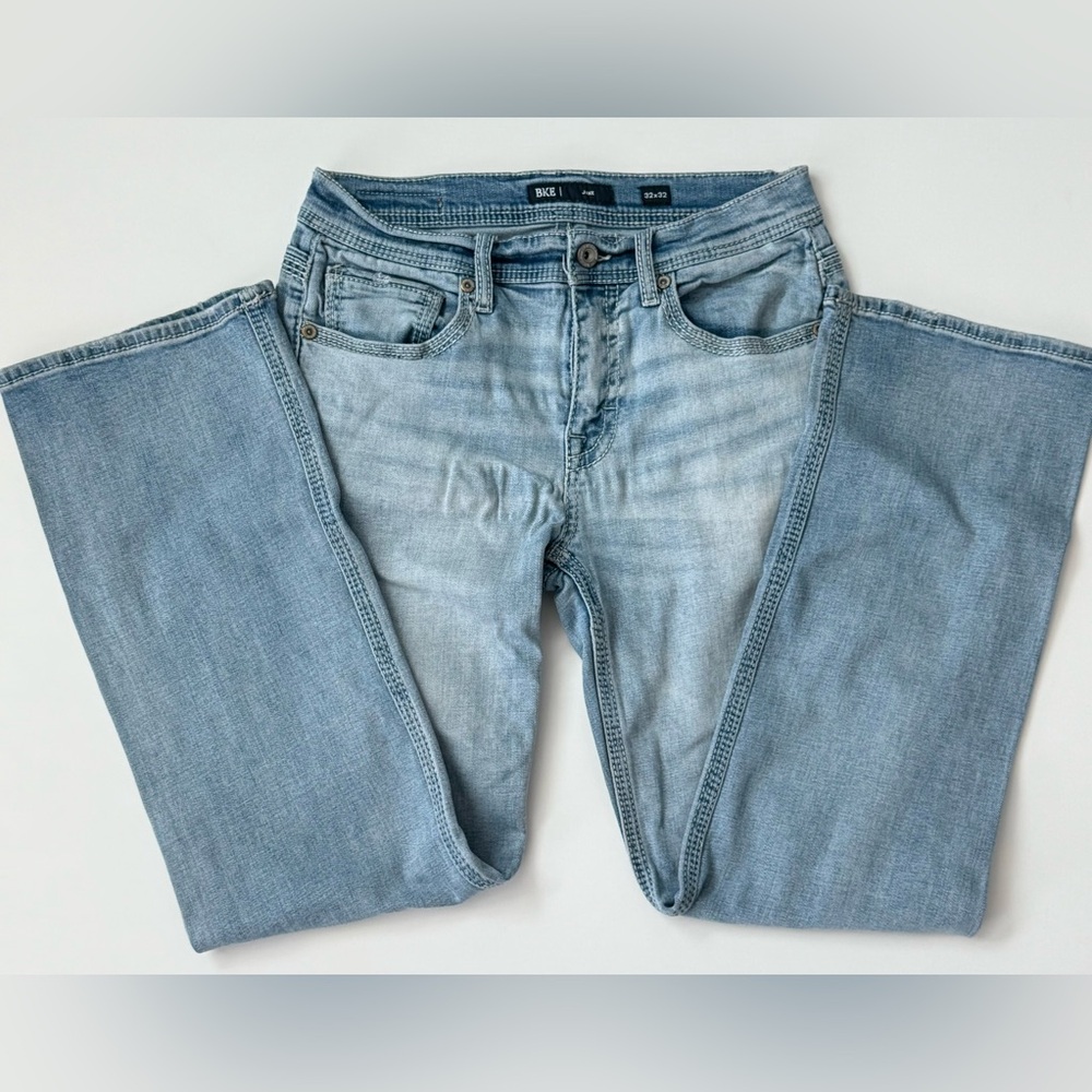 BKE Blue Relaxed Jeans with Lived-In Look